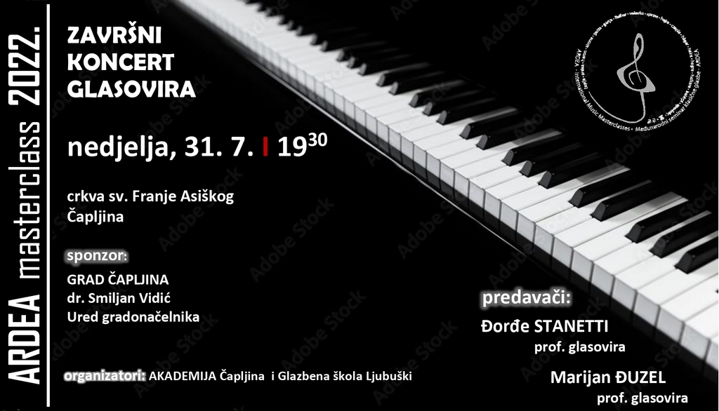 AKADEMIJA Čapljina Završni koncert klavira -ARDEA 2022